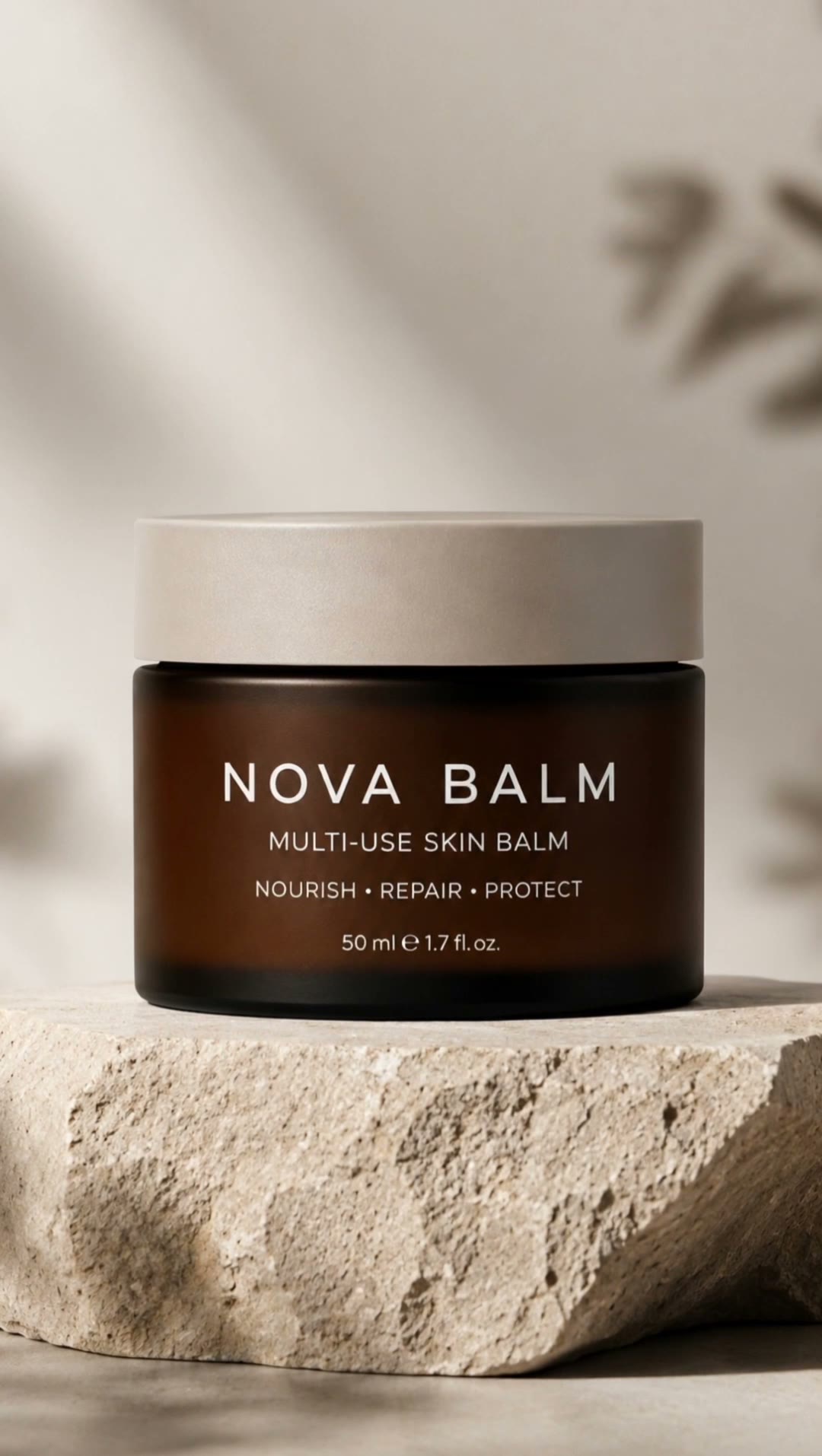 Skincare balm product frame